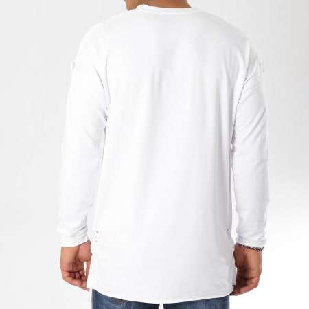 Frilivin - Tee Shirt Manches Longues Oversize AP008 Blanc
