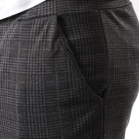 Frilivin - Pantalon Carreaux 1405 Noir Gris Anthracite