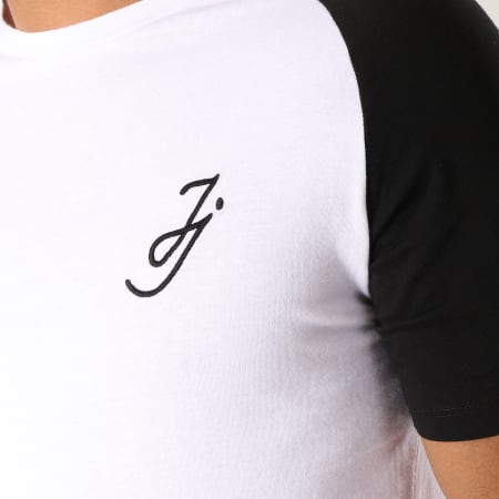 Jack And Jones - Tee Shirt Oversize Name Blanc Noir