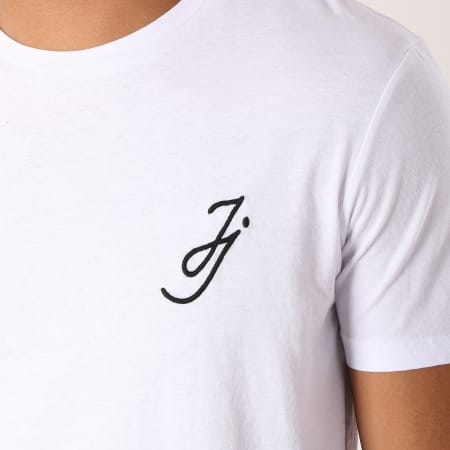 Jack And Jones - Tee Shirt Oversize Grade Blanc Dégradé Noir