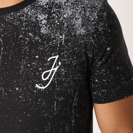 Jack And Jones - Tee Shirt Oversize Splashed Noir Gris