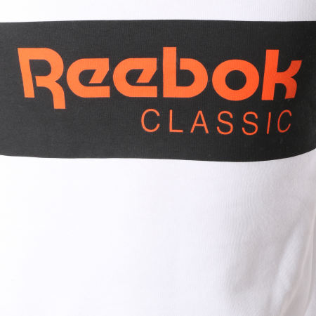 Reebok - Sweat Capuche Classic DX0149 Blanc Noir Orange