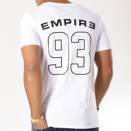 93 Empire - Maglietta 93 Pettorina Impero Bianco Nero