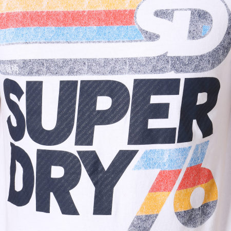 Superdry - Tee Shirt Malibu Mid Blanc