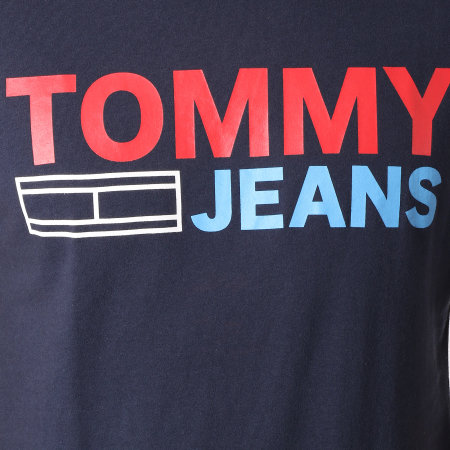 Tommy Hilfiger - Tee Shirt Essential Logo 4528 Bleu Marine