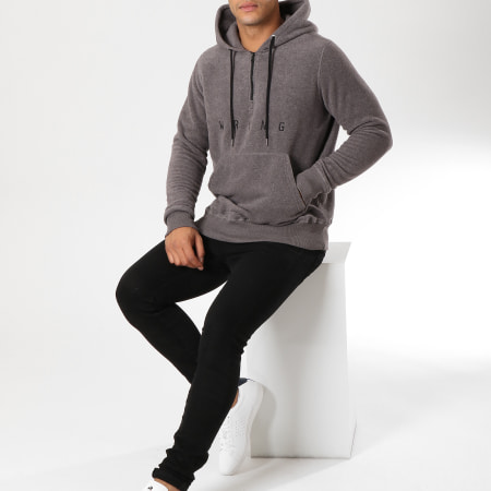 Wrung - Sweat Capuche North Gris Anthracite Chiné