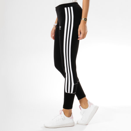 Adidas Originals - Legging Femme Velours Tight DH4657 Noir Blanc