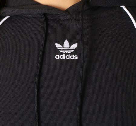 Adidas Originals - Sweat Capuche Femme DN8119 Noir Blanc