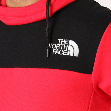The North Face - Sweat Capuche Himalayan Rouge Noir