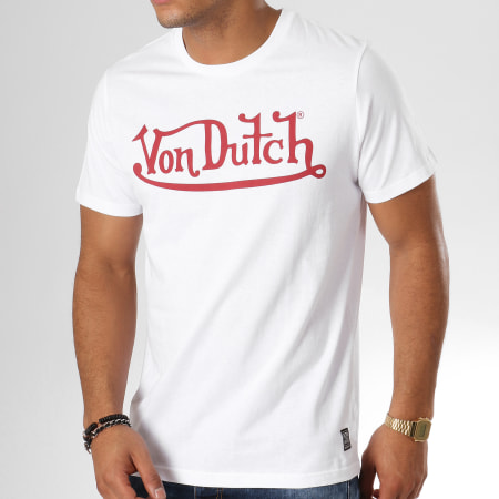 Von Dutch - Tee Shirt Best Blanc Rouge