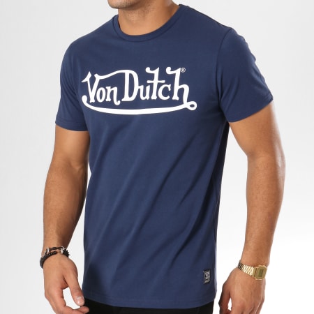 Von Dutch - Tee Shirt Best Bleu Marine Blanc