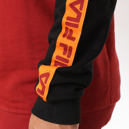 Fila Sweat Capuche Avec Bandes Robben Tape 682366 Bordeaux Noir