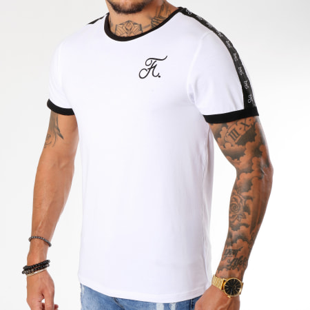 Final Club - Tee Shirt Premium Fit Avec Bandes 137 Blanc