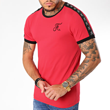 Final Club - Tee Shirt Premium Fit Avec Bandes 138 Rouge