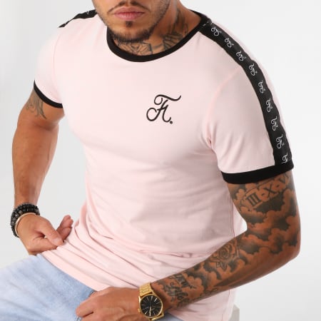 Final Club - Tee Shirt Premium Fit Avec Bandes 139 Rose