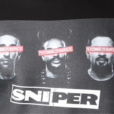 Sniper - Sweat Capuche Mug Shots Noir