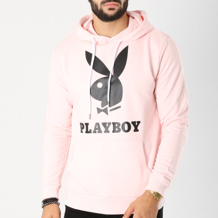 Playboy - Sweat Capuche Logo Rose