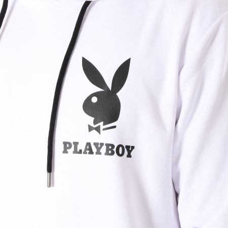 Playboy - Sweat Capuche Back Bunny Blanc