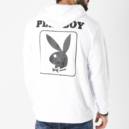 Playboy - Sweat Capuche Back Bunny Blanc