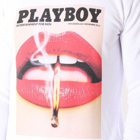 Playboy - Sweat Crewneck Match Blanc