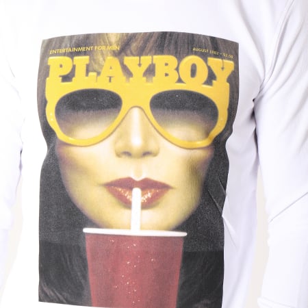 Playboy - Sweat Crewneck Straw Blanc