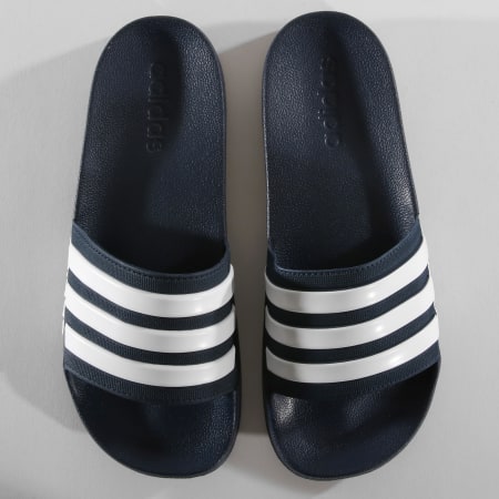 Adidas Originals - Claquettes Adilette Shower AQ1703 Collegiate Navy Footwear White