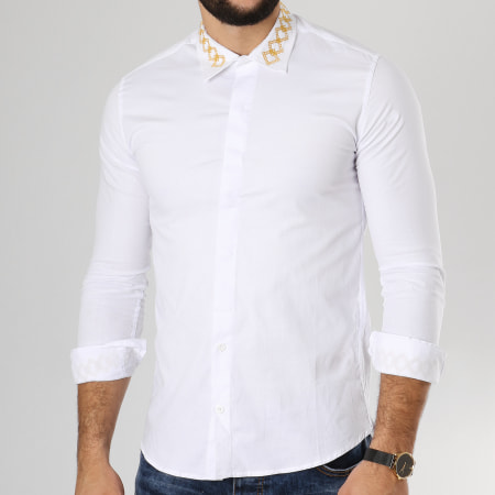 Ikao - Chemise Manches Longues F255 Blanc
