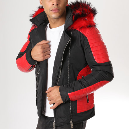 MTX Blouson Avec Fourrure 756 Noir Rouge LaBoutiqueOfficielle