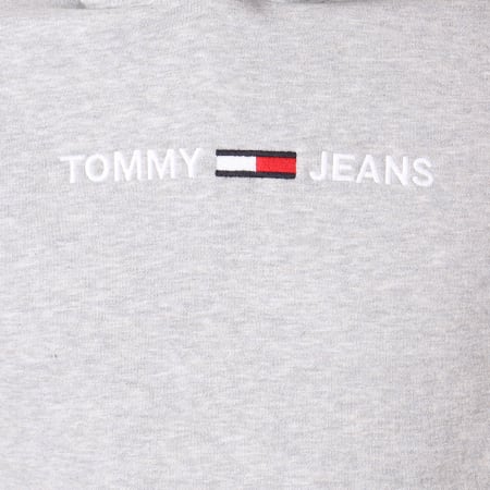 Tommy Hilfiger - Sweat Capuche Small Logo 5146 Gris Chiné