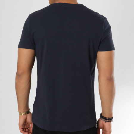 Calvin Klein - Tee Shirt Institutional Slim 7856 Bleu Marine