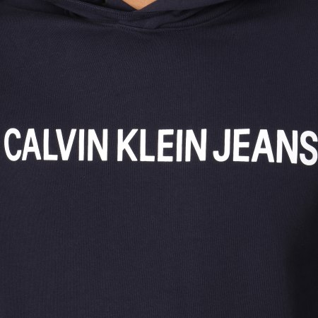 Calvin Klein - Sweat Capuche Institutional 9528 Bleu Marine