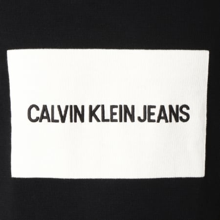 Calvin Klein - Pull Institutionnal Box 9542 Noir Blanc