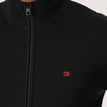Calvin Klein - Veste Zippée CKJ Chest Logo 389 Noir 