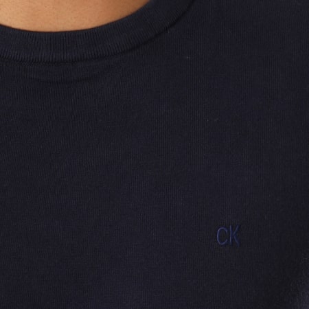 Calvin Klein - Pull CKJ Chest 0390 Bleu Marine