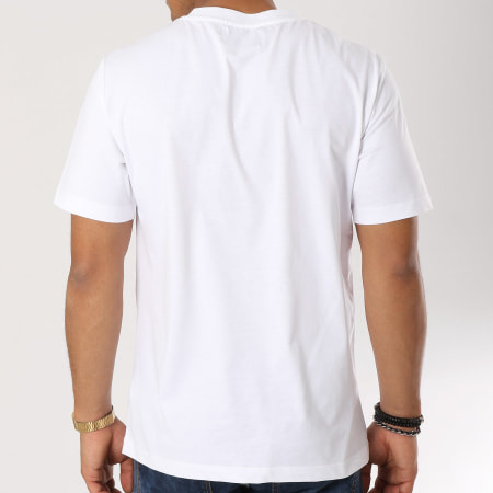 Calvin Klein - Tee Shirt Flock Monogram 0405 Blanc