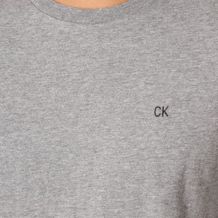 Calvin Klein - Tee Shirt CKJ Embroidery 0461 Gris Chiné