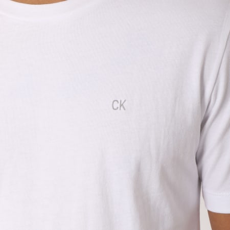 Calvin Klein - Tee Shirt CKJ Embroidery 0461 Blanc