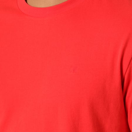 Calvin Klein - Tee Shirt CKJ Embroidery 0461 Rouge