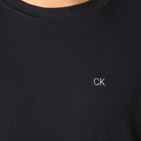 Calvin Klein - Tee Shirt Manches Longues CKJ Embroidery 1066 Noir