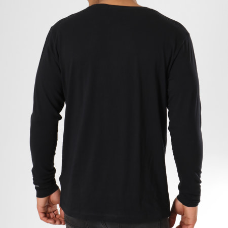 Calvin Klein - Tee Shirt Manches Longues CKJ Embroidery 1066 Noir