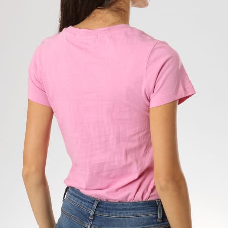 Calvin Klein - Tee Shirt Femme Institutional Logo Slim Rose
