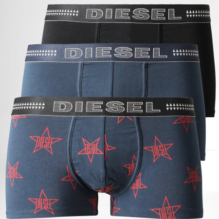 Diesel - Lot De 3 Boxers Damien 00ST3V-0AAVL Bleu Marine Noir