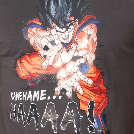 Dragon Ball Z - Tee Shirt Kamehameha Gris Anthracite