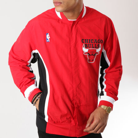 Mitchell and Ness - Veste Chicago Bulls Authentic Warm Up Rouge