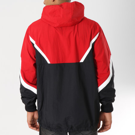 Mitchell and Ness - Coupe-Vent Half Zip Chicago Bulls Noir Rouge Blanc