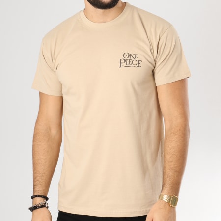 One Piece - Tee Shirt Wanted Luffy Beige
