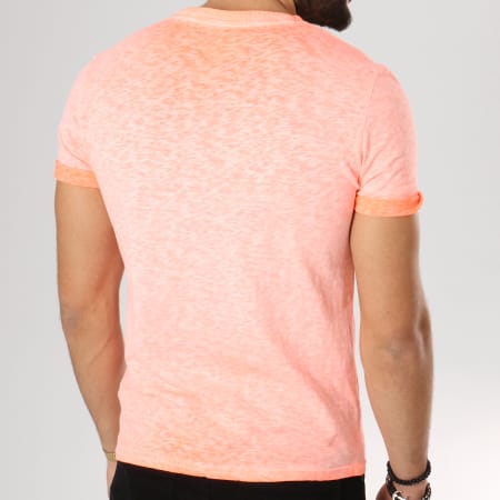 Superdry - Tee Shirt Low Roller Orange Chiné