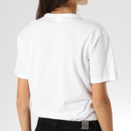 Calvin Klein - Tee Shirt Femme QS6105E Blanc Noir