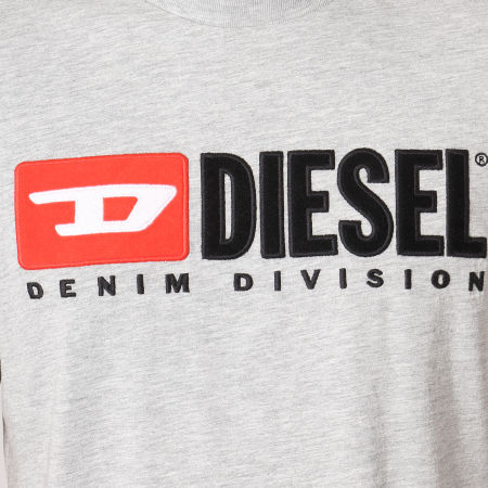 Diesel - Tee Shirt Just Division 00SH0I-0CATJ Gris Chiné