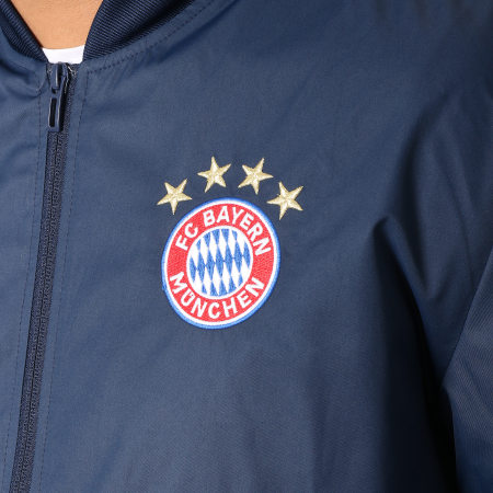 Adidas Sportswear - Veste Zippée Avec Bandes FC Bayern Munchen DP4023 Bleu Marine Rouge